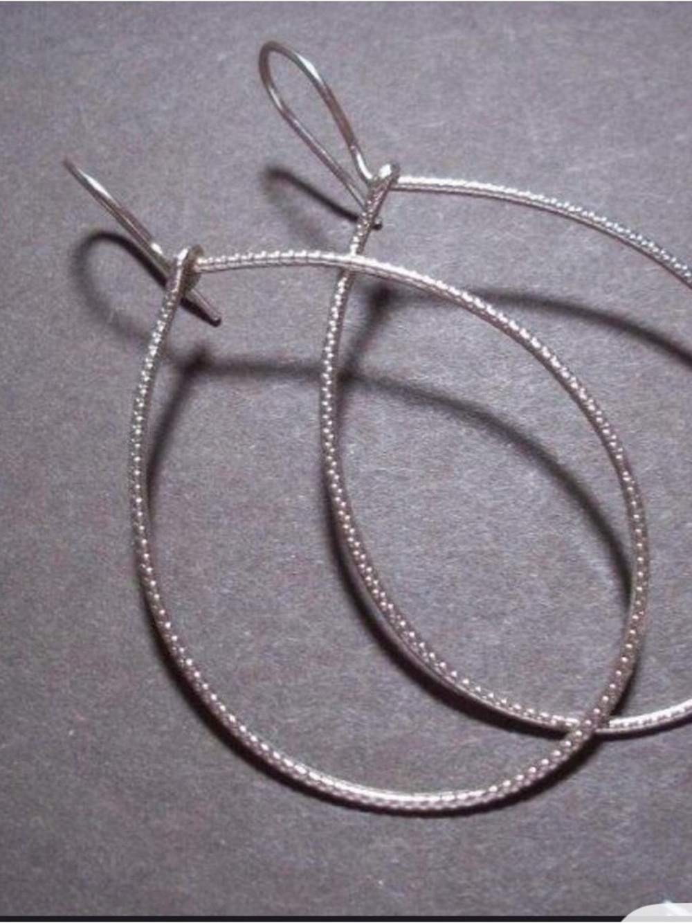 Silpada 925 Silver Slimline Oval Hoop Earrings